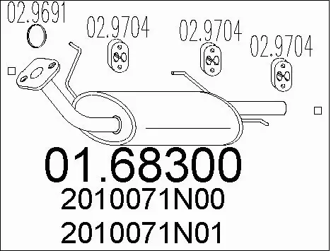 Rear Muffler (01.68300)
