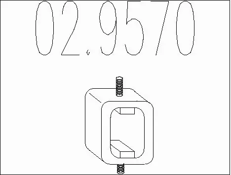 Rubber Buffer, muffler (02.9570)