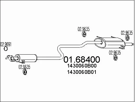 Rear Muffler (01.68400)