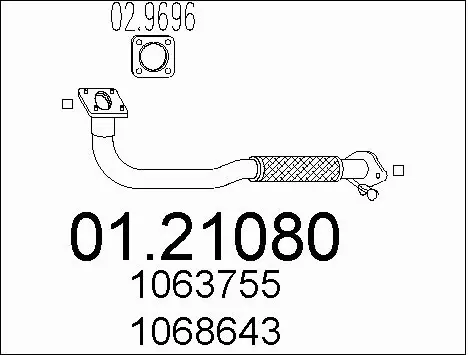 Exhaust Pipe (01.21080)