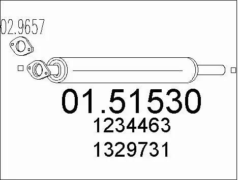 Centre Muffler (01.51530)