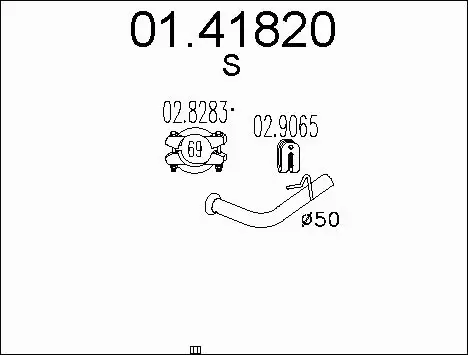 Exhaust Pipe (01.41820)