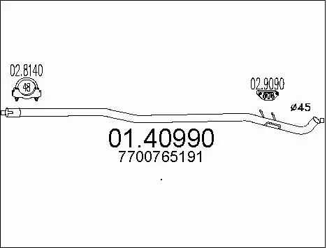 Exhaust Pipe (01.40990)