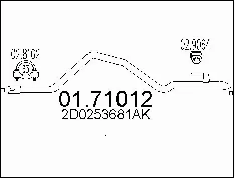 Exhaust Pipe (01.71012)