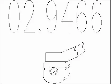 Rubber Buffer, muffler (02.9466)
