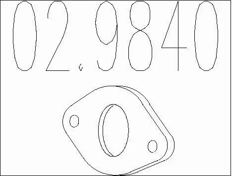 Gasket, exhaust pipe (02.9840)