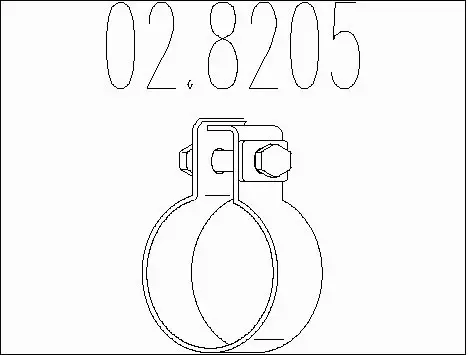 Pipe Connector, exhaust system (02.8205)