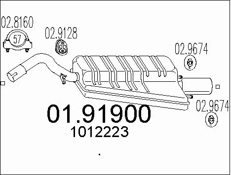 Rear Muffler (01.91900)