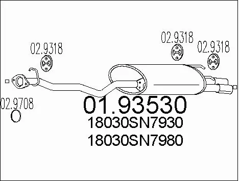 Rear Muffler (01.93530)
