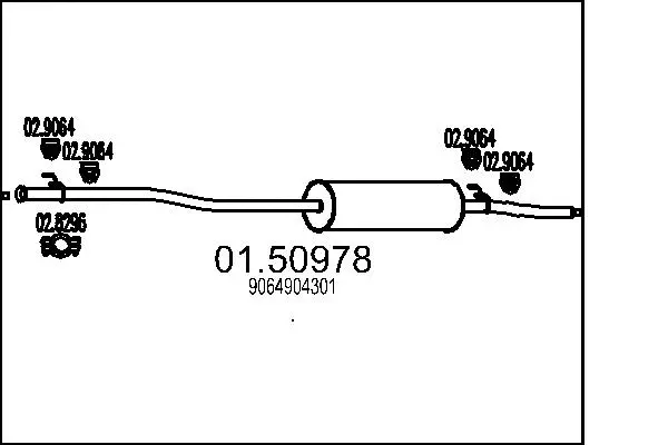 Centre Muffler (01.50978)