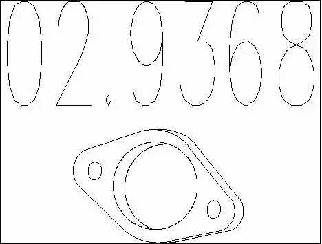 Gasket, exhaust pipe (02.9368)