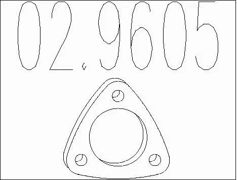 Gasket, exhaust pipe (02.9605)