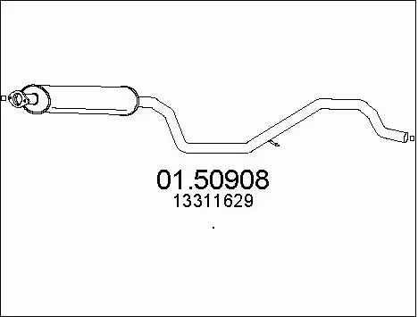 Centre Muffler (01.50908)