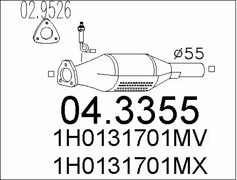 Catalytic Converter (04.3355)