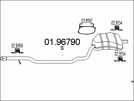 Rear Muffler (01.96790)