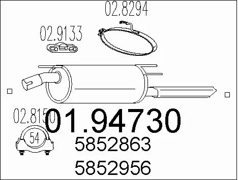 Rear Muffler (01.94730)