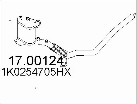Soot/Particulate Filter, exhaust system (17.00124)
