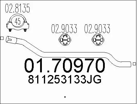 Exhaust Pipe (01.70970)