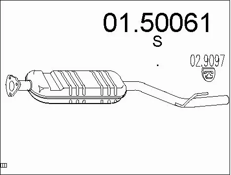 Centre Muffler (01.50061)