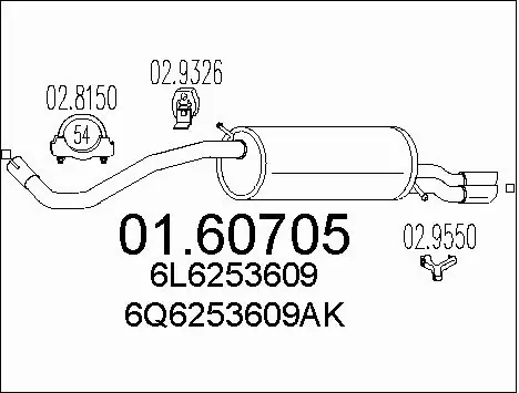 Rear Muffler (01.60705)