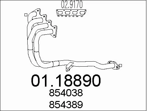Exhaust Pipe (01.18890)