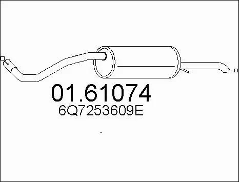 Rear Muffler (01.61074)