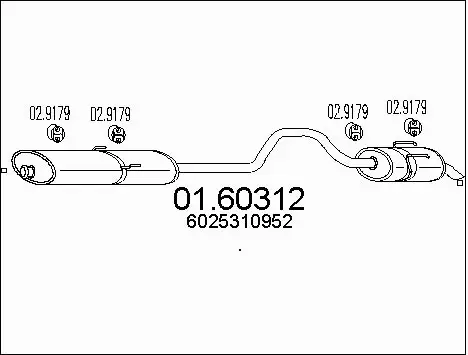 Rear Muffler (01.60312)