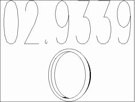 Seal Ring, exhaust pipe (02.9339)