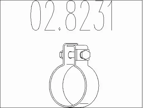 Pipe Connector, exhaust system (02.8231)