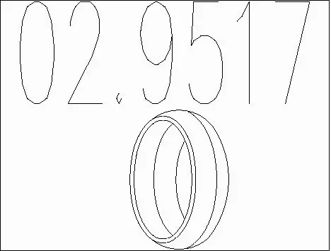 Seal Ring, exhaust pipe (02.9517)