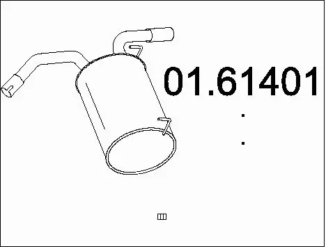 Rear Muffler (01.61401)
