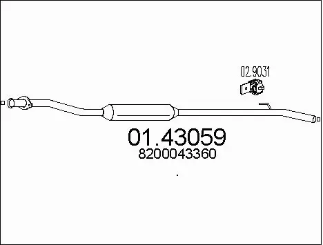 Exhaust Pipe (01.43059)