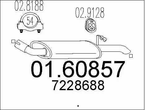 Rear Muffler (01.60857)