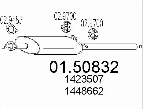 Centre Muffler (01.50832)