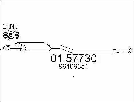 Centre Muffler (01.57730)