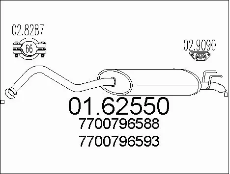 Rear Muffler (01.62550)