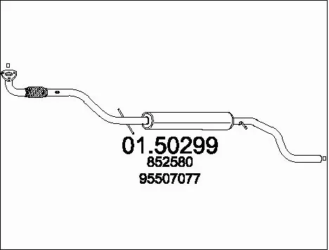 Centre Muffler (01.50299)