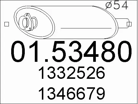 Front Muffler (01.53480)