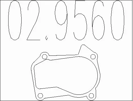 Gasket, exhaust pipe (02.9560)