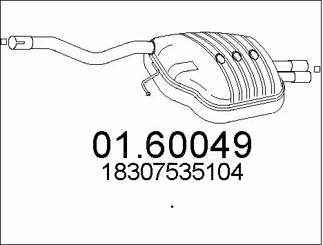 Rear Muffler (01.60049)
