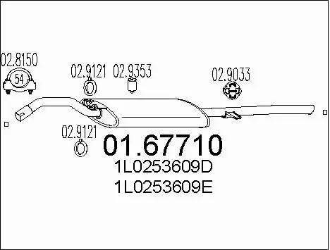 Rear Muffler (01.67710)