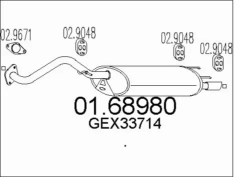 Rear Muffler (01.68980)