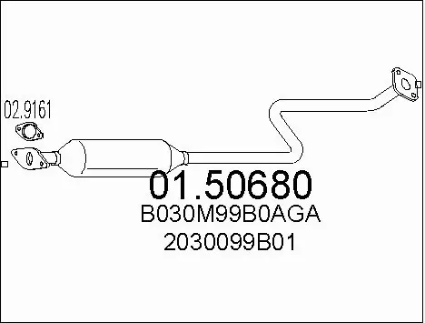 Centre Muffler (01.50680)