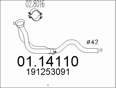 Exhaust Pipe (01.14110)