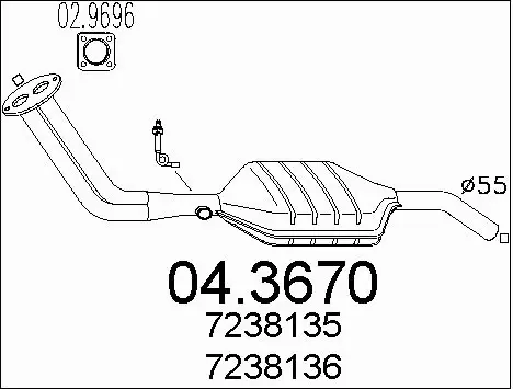 Catalytic Converter (04.3670)