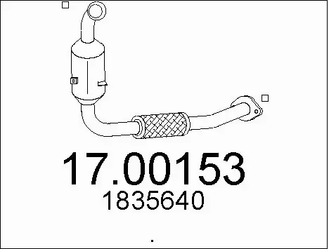 Soot/Particulate Filter, exhaust system (17.00153)