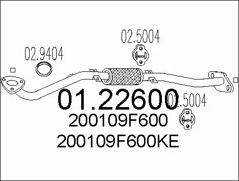 Exhaust Pipe (01.22600)