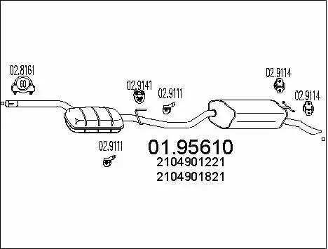 Rear Muffler (01.95610)