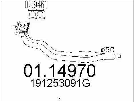 Exhaust Pipe (01.14970)