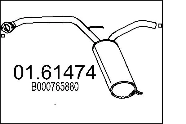 Rear Muffler (01.61474)
